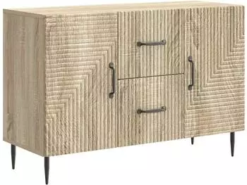 vidaXL Sideboard Sonoma-Eiche 89x34,5x60cm Holzwerkstoff (894887)