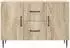 vidaXL Sideboard Sonoma-Eiche 89x34,5x60cm Holzwerkstoff (894887)