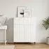 vidaXL Sideboard Hochglanz weiß 66x34,5x92cm Holzwerkstoff (894409)