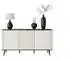 Lookway Autumn 3D Kommode geriffelte Front, Kaschmir/Nussbaum, 160x82x40cm (800001356508)