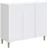 vidaXL Sideboard weiß 89x34,5x80cm Holzwerkstoff (894645)