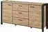 Lomado ACCRA-83 Sideboard Taurus Eiche, schwarzes Gestell, 180x91x41cm (24TWLK26)