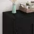 vidaXL Sideboard Holzwerkstoff schwarz Eichen-Optik 69,5x34x90cm (886239)
