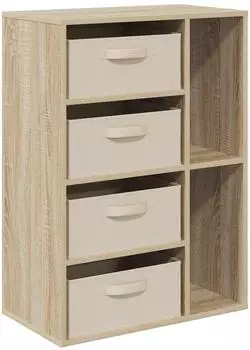 vidaXL Sideboard Sonoma-Eiche 60x33,5x84cm