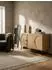 KADIMA DESIGN Sideboard Eiche-Dekor mit Rattan, 3 Türen, 140x80x39cm