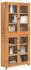 vidaXL Highboard-Set mit Tür, braun, Holzwerkstoff (3328625)