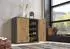 Mid.you Sideboard Mailand Set 3 anthrazit/Eiche Artisan, 4 Schubladen, 158x73x33cm (001067002004)