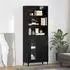vidaXL Highboard Schwarz Eichen-Optik, wandmontiert, 69,5x34x180cm (2er-Set)