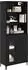 vidaXL Highboard Schwarz Eichen-Optik, wandmontiert, 69,5x34x180cm (2er-Set)