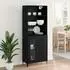 vidaXL Highboard Schwarz Eichen-Optik, wandmontiert, 69,5x34x180cm (2er-Set)