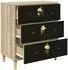 vidaXL Bremen Kommode Magnolienmuster 66x36,5x75cm Holzwerkstoff (8007367)