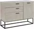 en.casa Sideboard Lavangen 3 Schubladen Betonoptik 100x75x35cm