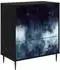 vidaXL RAALTE Kommode blaue Marmorierung 66x36,5x76cm (8007372)
