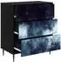 vidaXL RAALTE Kommode blaue Marmorierung 66x36,5x76cm (8007372)