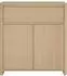 en.casa Takranmaa Sideboard mit Schublade und 2 Türen, 88x79x39cm, Eicheoptik
