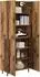 vidaXL Highboard 2er-Set, Altholz-Optik, Holzwerkstoff, 69,5x34x180cm