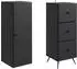 vidaXL Schranksystem 2-tlg. 34,5x34,5x90cm Holzwerkstoff schwarz (3416890)