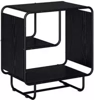 vidaXL Sideboard Schwarz Eichen-Optik 60 x 37,5 x 64,5 cm