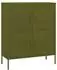 vidaXL Aufbewahrungsschrank Stahl olivgrün 80x35x101,5cm (336135)