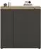 Inn.Furn Assino Hochkommode grau/Eiche 10 Fächer 105x111x37cm (GE70182-07)