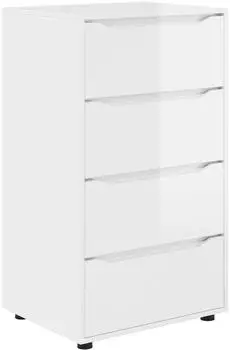 vidaXL Stauraumschränke 2er-Set 60x48x105cm Holzwerkstoff hochglanz weiß (3406239)