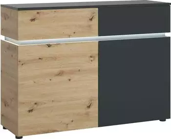 Home Affaire Luci Sideboard 120cm, eichefarben Artisan/Kosmos Anthrazit (86259727-0)
