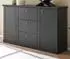 Furn.Design Filmore Sideboard schwarz matt, Eiche, 158x92cm (800001443419)