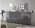 Stella Trading Santorin Sideboard anthrazit mit Glasfront, 226x99x40cm (43-565-78)