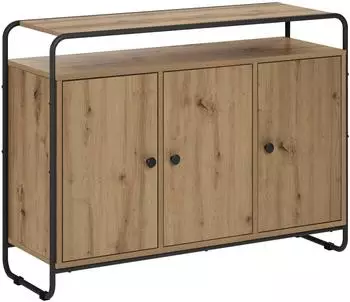 vidaXL Sideboard Artisan-Eiche 102x35x75cm, Holzwerkstoff