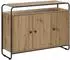 vidaXL Sideboard Artisan-Eiche 102x35x75cm, Holzwerkstoff