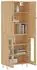 vidaXL Vitrine Sonoma-Eiche 69,5x34x180cm