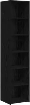 vidaXL Sideboard schwarze Eiche 40x41x185cm Holzwerkstoff (3446623)