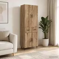 vidaXL Schrankset 2 stk. Artisan-Eiche Holzwerkstoff
