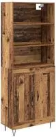 vidaXL Highboard 2 stk. Altholz 69,5 x 34 x 180 cm
