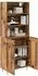 vidaXL Highboard 2-teilig, Altholz-Optik, Holzwerkstoff, 69,5x34x180cm