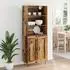 vidaXL Highboard 2-teilig, Altholz-Optik, Holzwerkstoff, 69,5x34x180cm