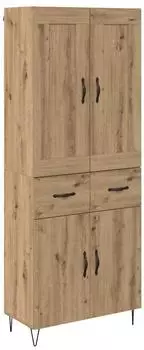 vidaXL Highboard Artisan-Eiche 69,5x34x180cm Holzwerkstoff (3415946)