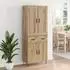 vidaXL Highboard Artisan-Eiche 69,5x34x180cm Holzwerkstoff (3415946)
