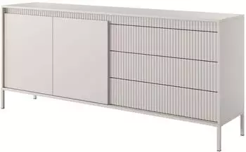 Feldmann-Wohnen Senso Sideboard 188x40x82cm grifflos, 3 Schubladen, beige