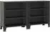 vidaXL Lagerschränke 2er-Set 72x36x82cm Metall und MDF, grau