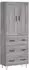 vidaXL Highboard Grau Sonoma 69,5x34x180 cm Holzwerkstoff (3199783)