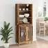 vidaXL Highboard Altholz-Optik 69,5x32,5x180cm, Holzwerkstoff