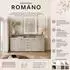 Lookway Romano Kommode mit Schubladen, Old Style Light / Matera, 190x96x32cm (800001753359)