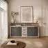 Lookway Romano Kommode mit Schubladen, Old Style Light / Matera, 190x96x32cm (800001753359)