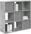 vidaXL Sideboard betongrau 3 Schubladen Holzwerkstoff 88,5x29x84,5cm