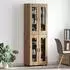 vidaXL Highboard FLORIN 60x35x182cm, Artisan-Eiche, Holzwerkstoff