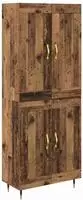 vidaXL Highboard Altholz 69,5 x 34 x 90 cm Holzwerkstoff