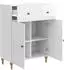 vidaXL Sideboard hochglanz weiß 66x34,5x90cm Holzwerkstoff (894179)