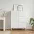 vidaXL Sideboard Hochglanz weiß, 66x34,5x90cm, Holzwerkstoff