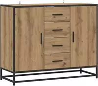 vidaXL Sideboard Artisan-Eiche 92 x 35 x 76 cm Holzwerkstoff